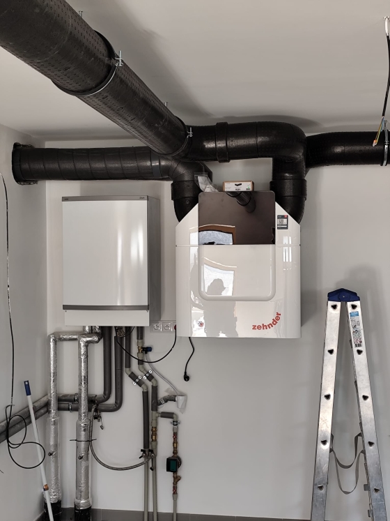Instalace rekuperace - novostavba ŘD Třebíč, Na Kopcích