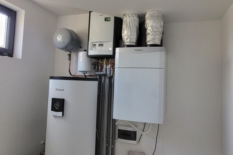 RD MIroslav - instalace rekuperační jednotky a TČ