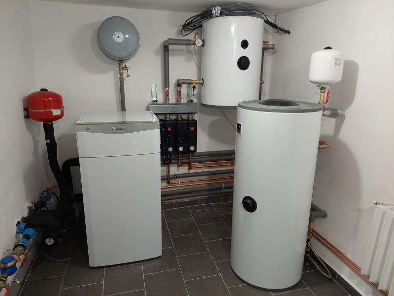 Instalace TČ sytém země/voda - RD Přibyslav