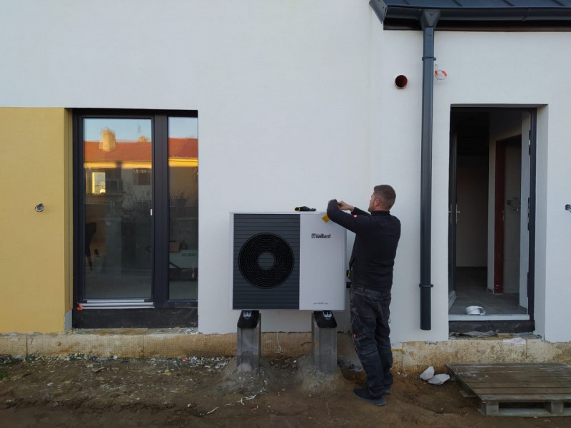 Instalace tepelného čerpadla v Jaroměřicích nad Rokytnou (foto 1)