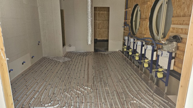 Instalace podlahového vytápění - dětská skupina Osová Bítýška (foto 3)