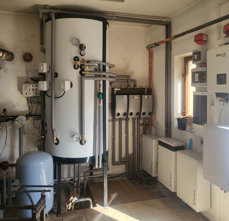 RD Přibyslavice - instalace TČ včetně akumulační nádoby (foto 2)