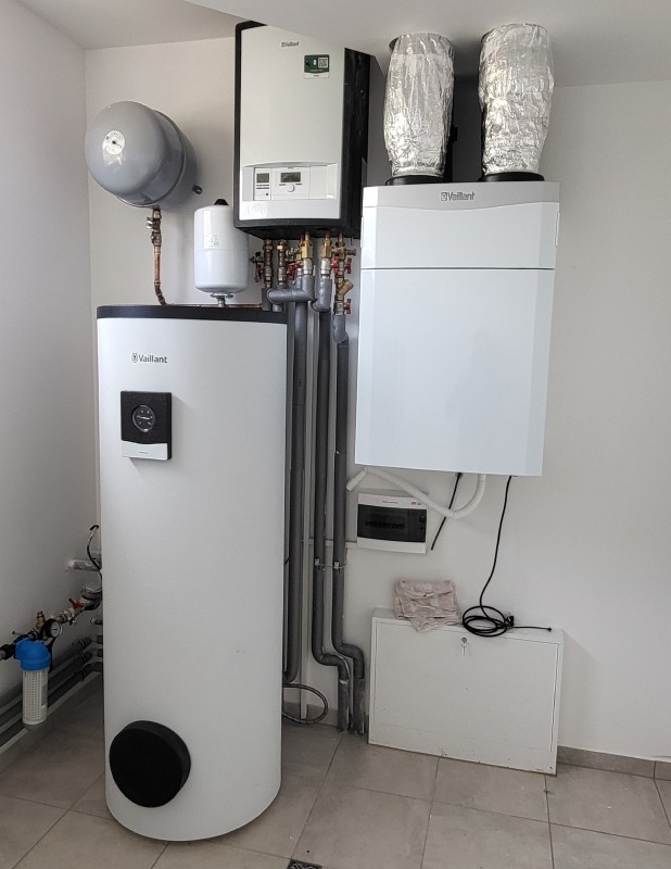 RD MIroslav - instalace rekuperační jednotky a TČ (foto 1)