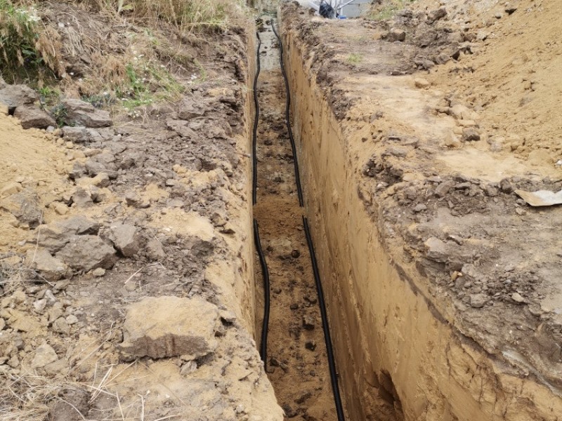 Instalace plošného kolektoru v Šakvicích (foto 1)